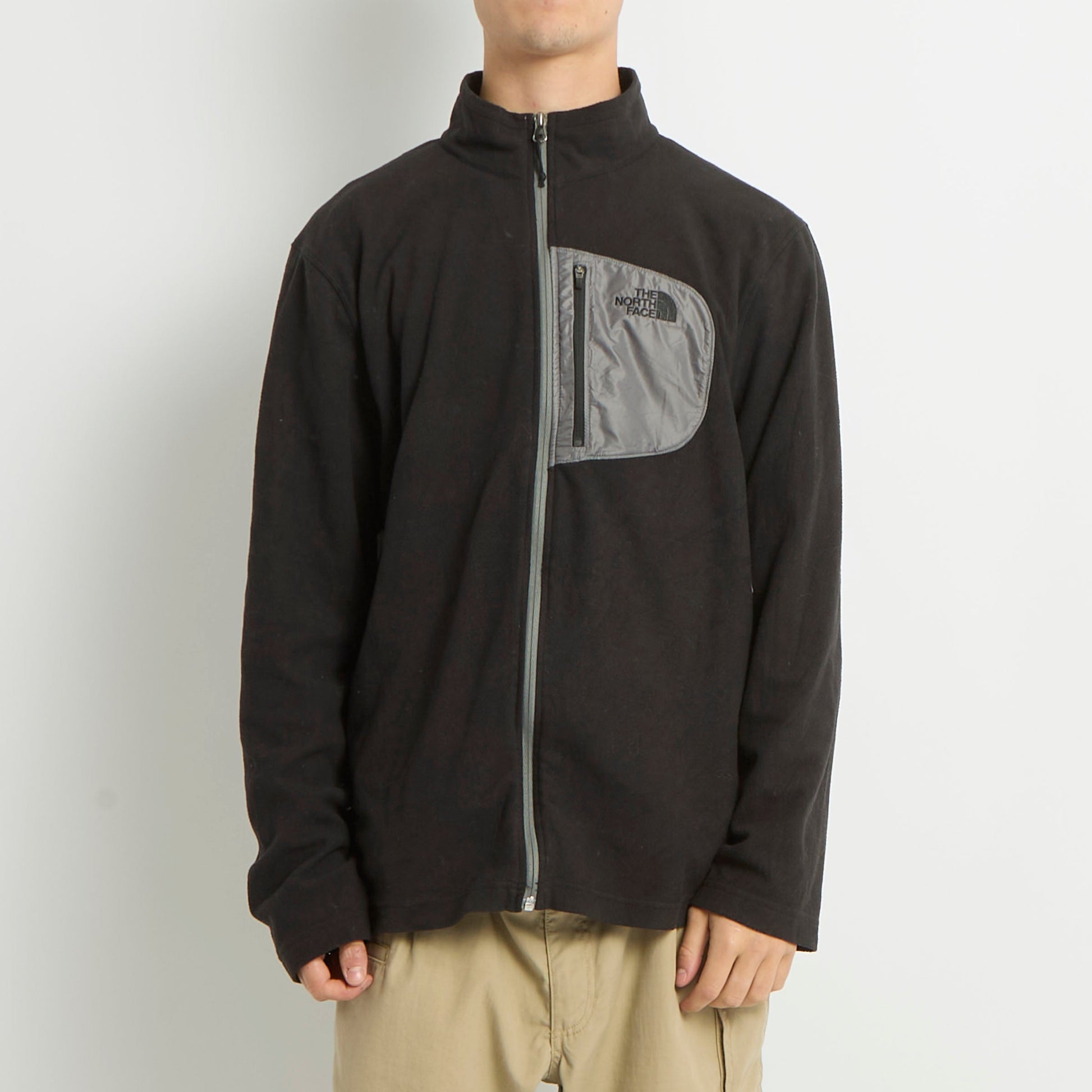 The North Face Logo Zip Up Sweater - XL