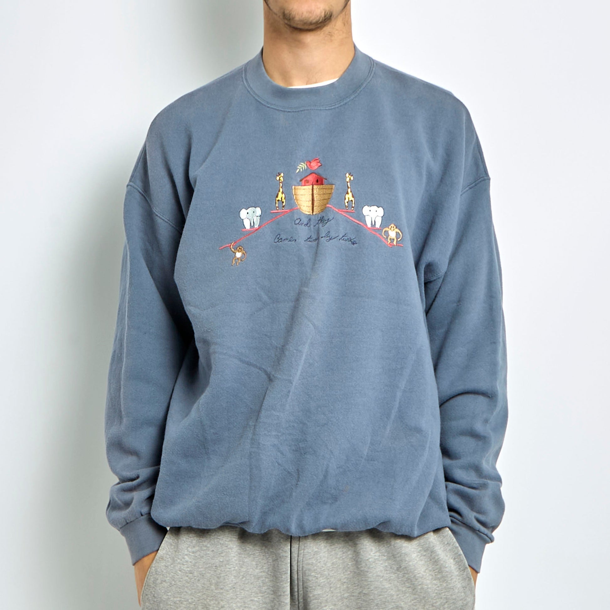 Lee Embroided Crewneck Sweater - XL