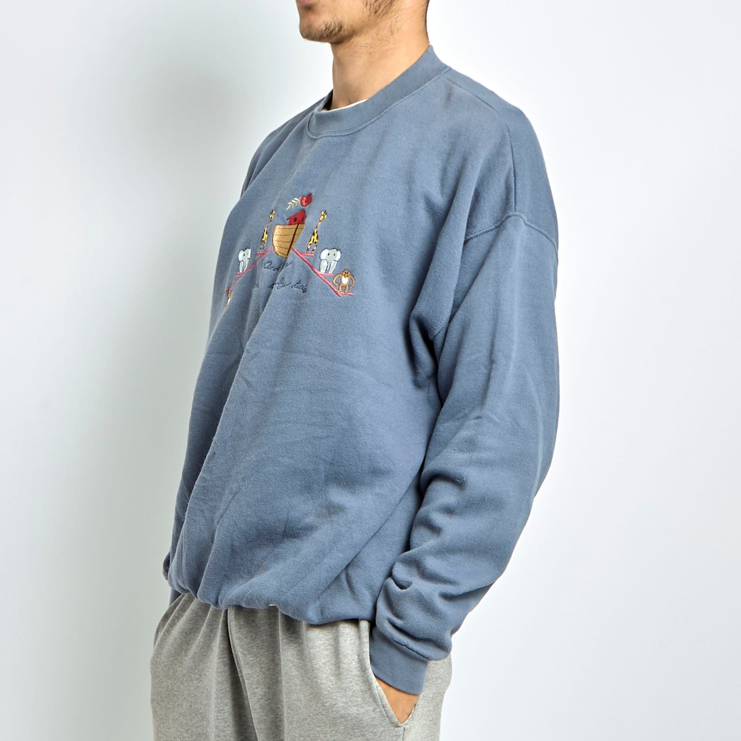 Lee Embroided Crewneck Sweater - XL