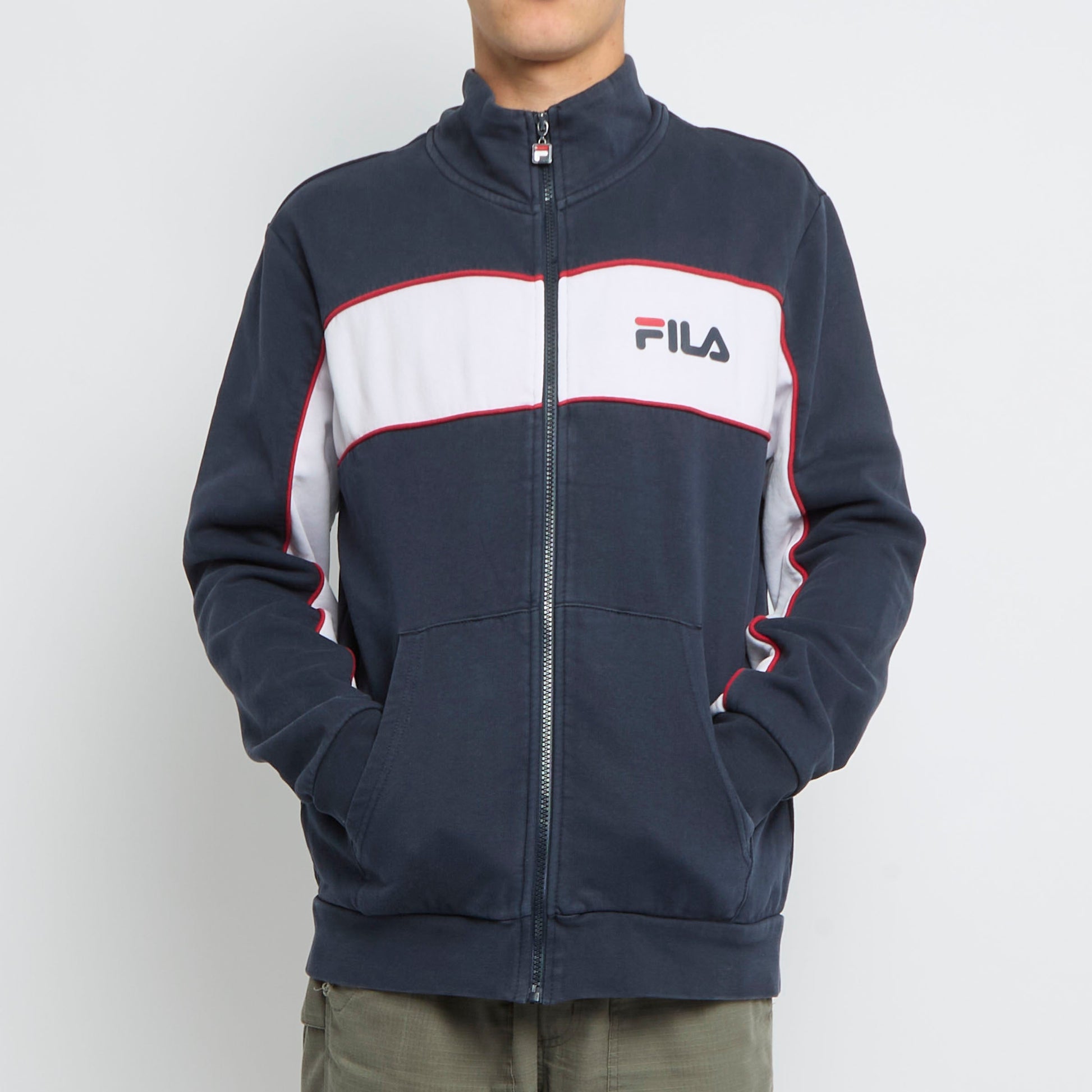 Fila Full Zip Logo Sweater - XL