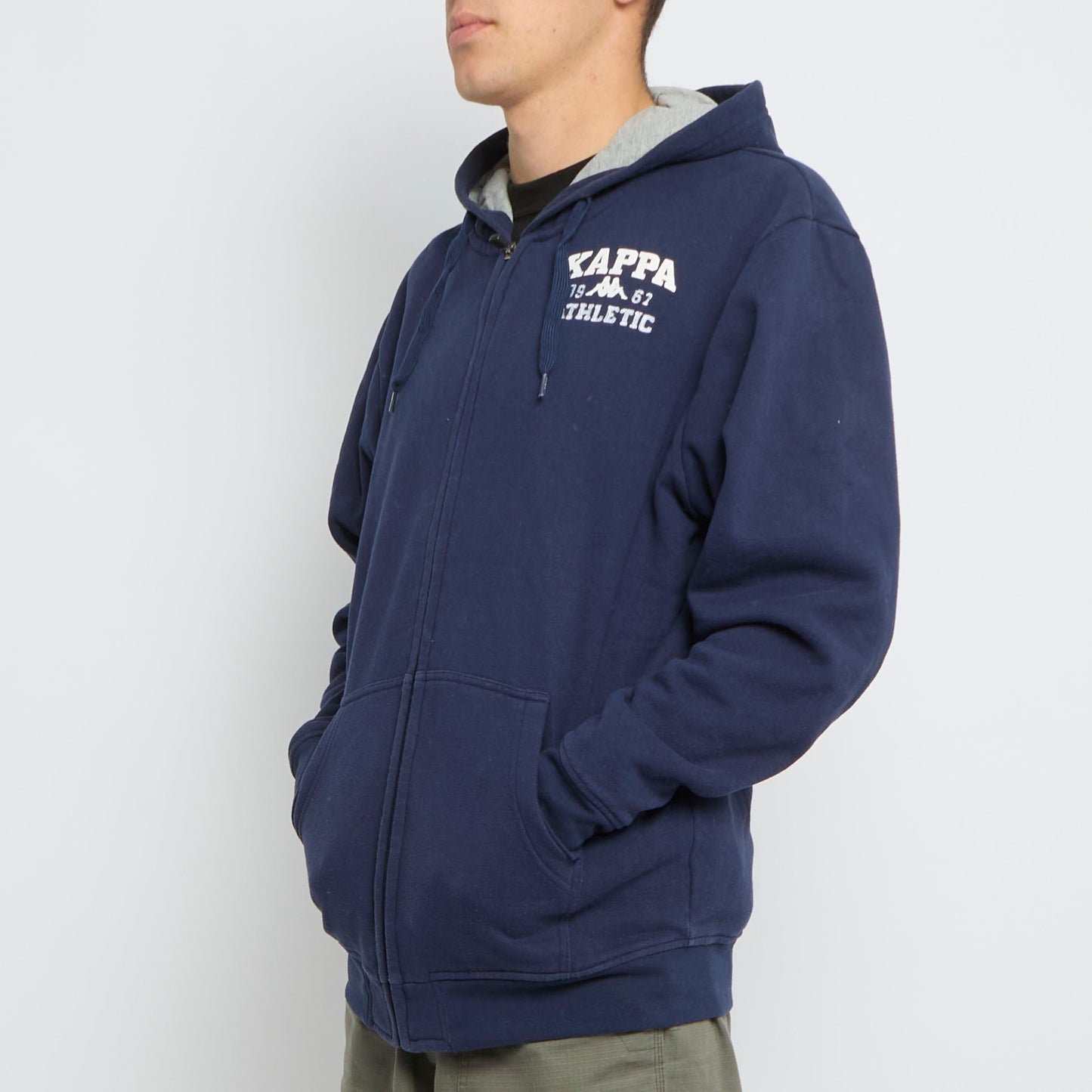 Kappa Spellout Zip Up Hoodie - XL