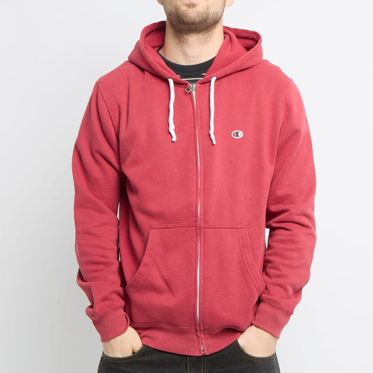 Champion Logo Zip Up Hoodie - XL