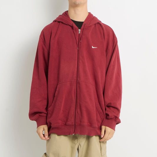 Nike Logo Zip Up Hoodie - XL