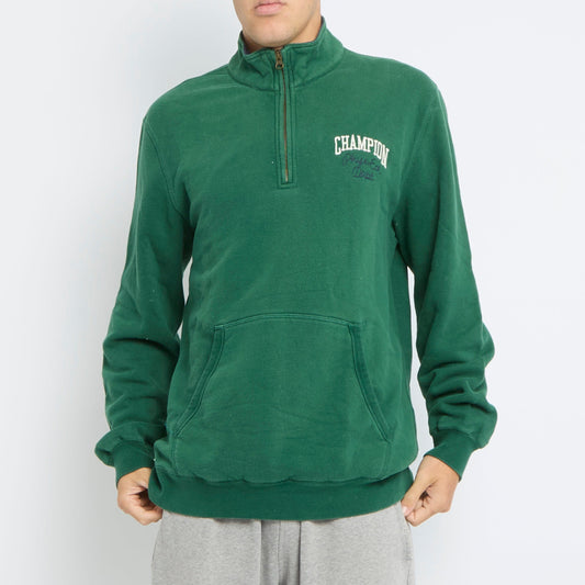 Champion Logo 1/4 Zip Sweater - XXL