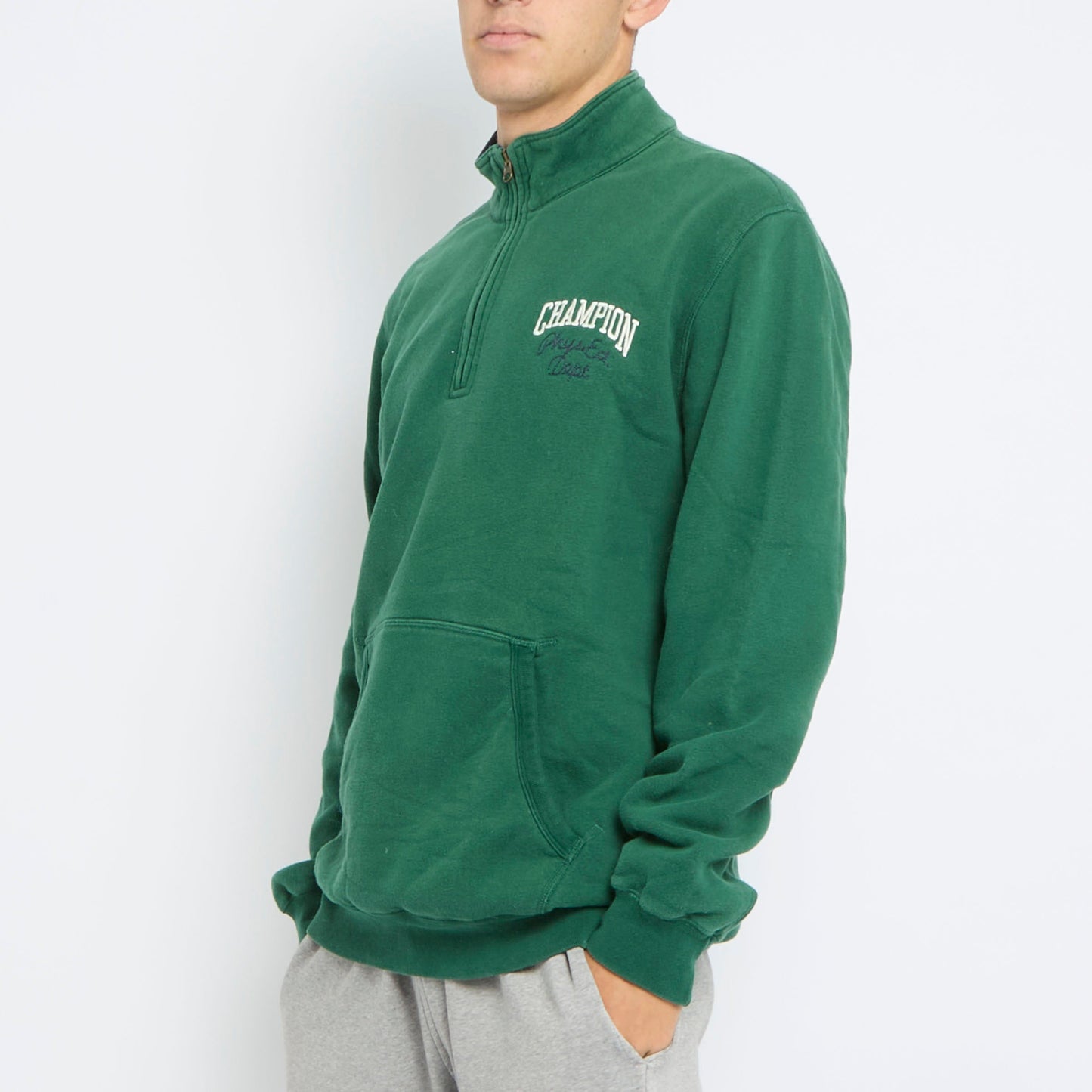 Champion Logo 1/4 Zip Sweater - XXL