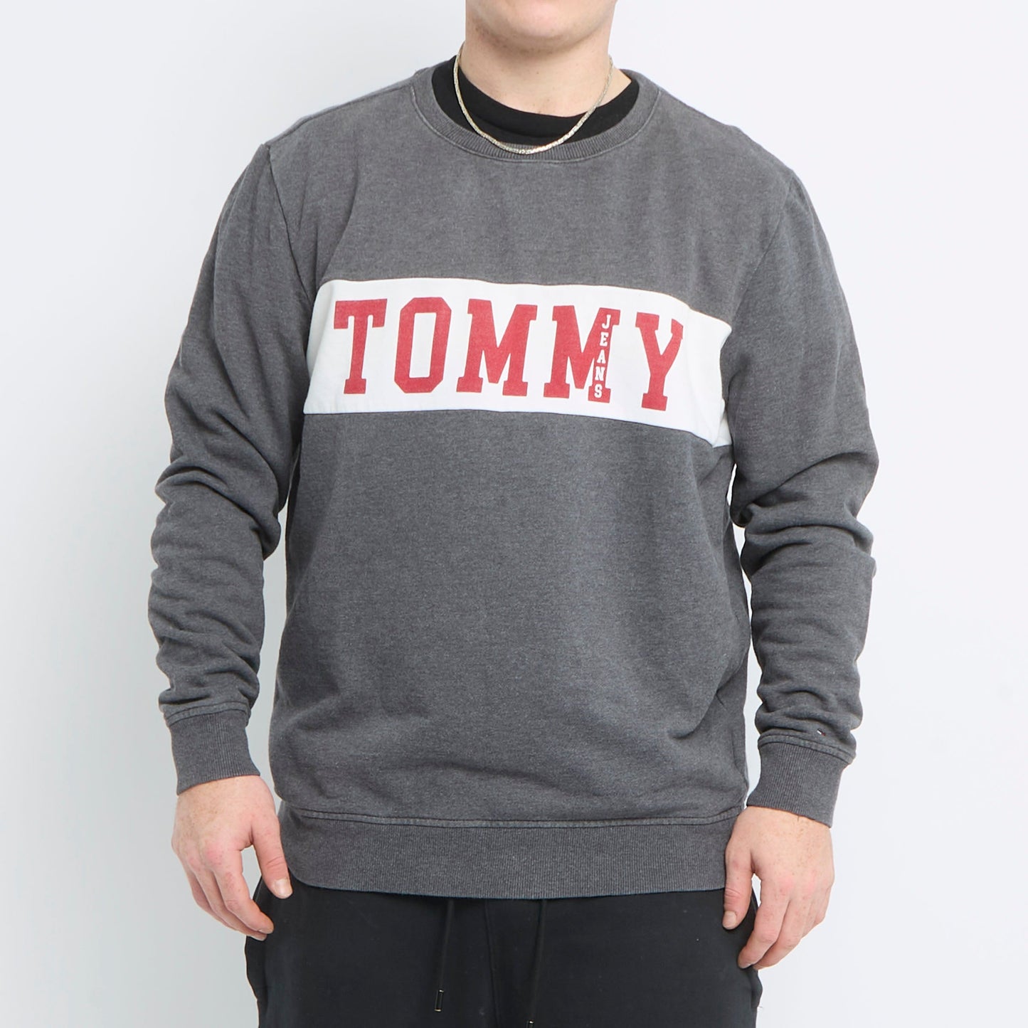 Tommy Hilfiger Spellout Crewneck Sweater - XXL