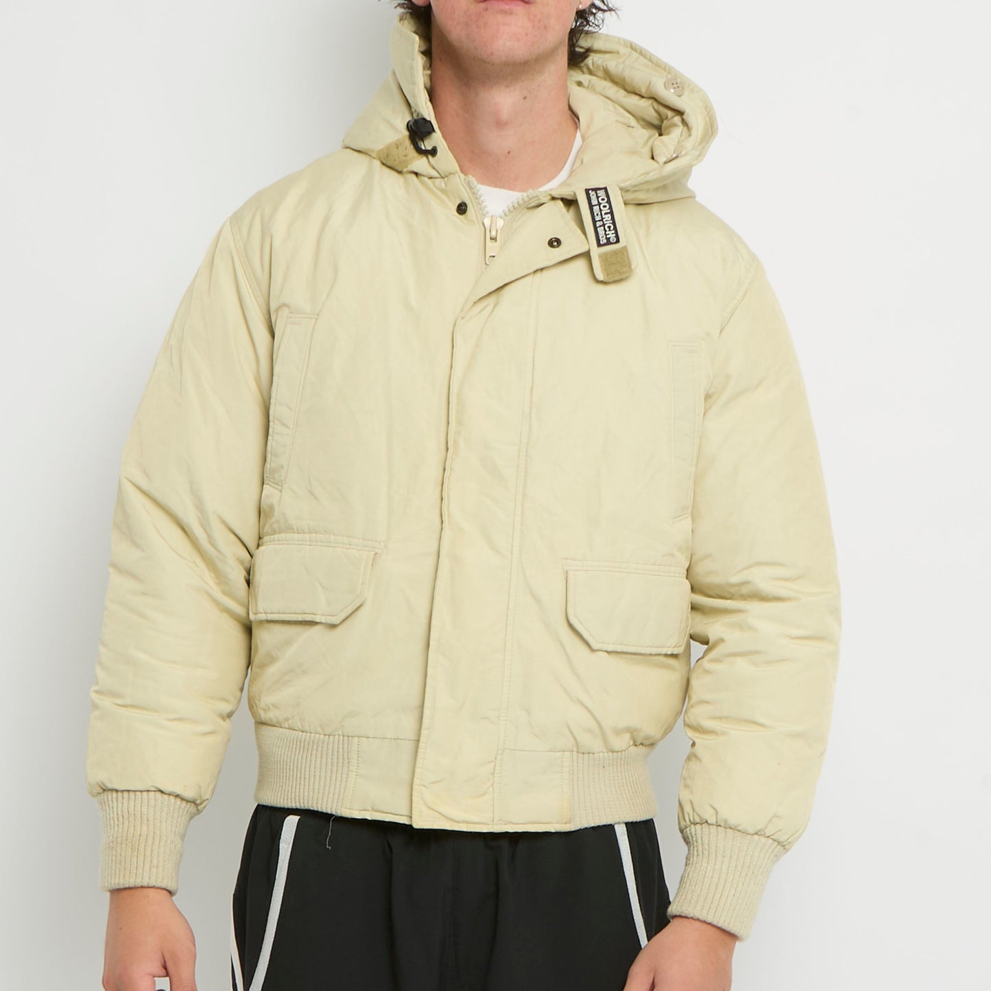 Woolrich Hooded Bomber Jacket - L