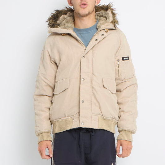 Woolrich Fur Trimmed Bomber Jacket - L