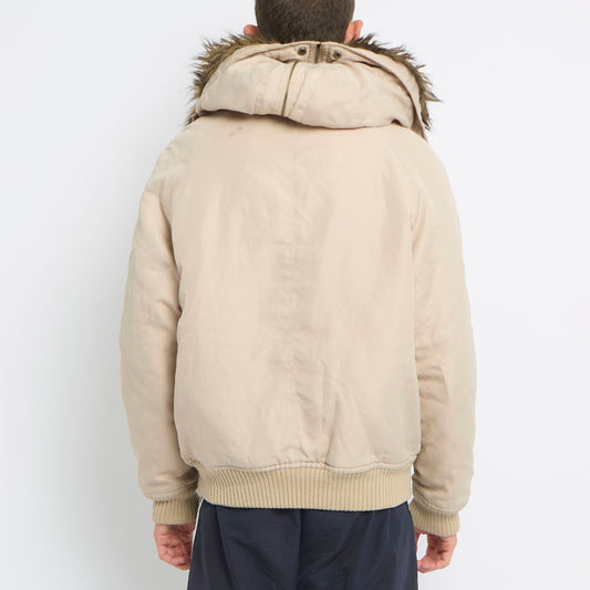 Woolrich Fur Trimmed Bomber Jacket - L