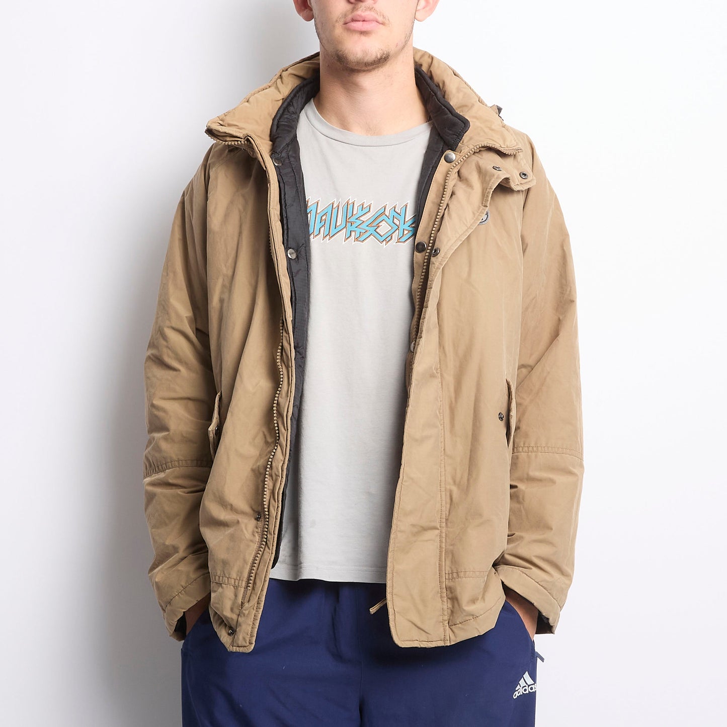 North Sails Logo Hooded Jacket - L