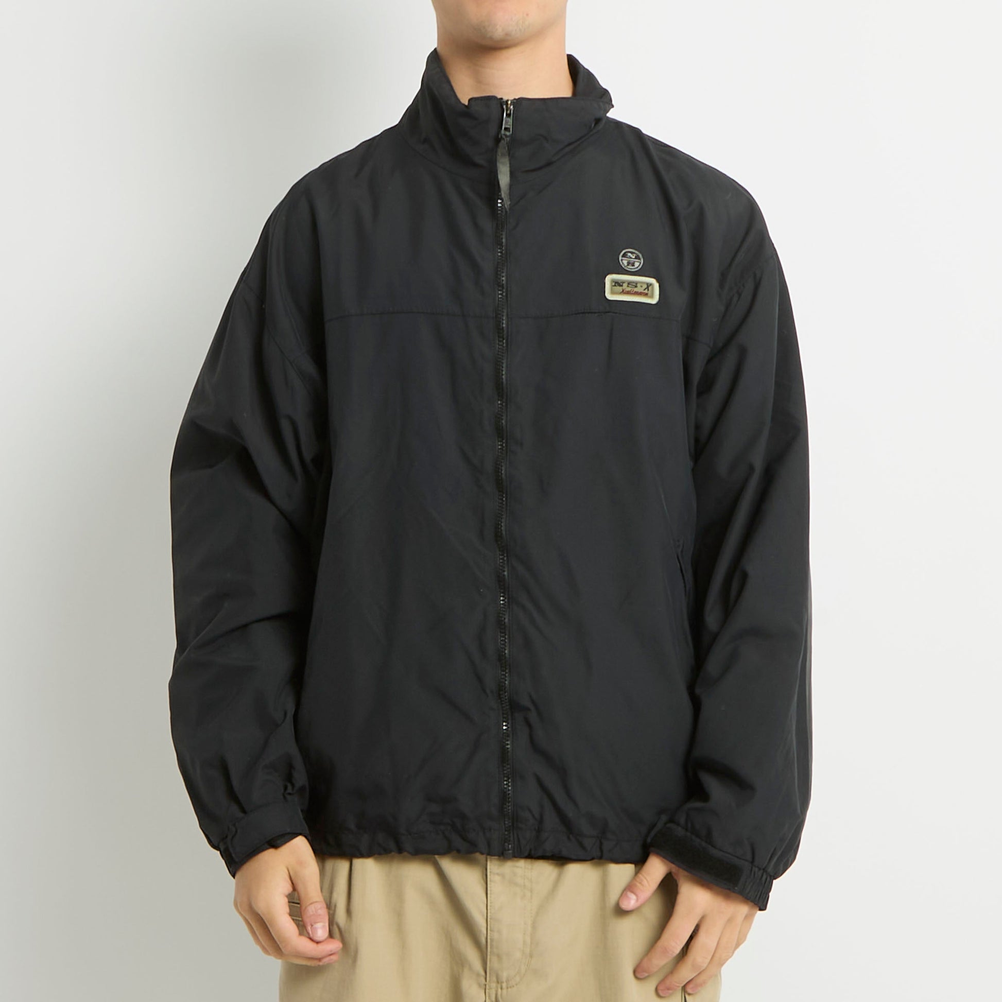 North Sails Logo Full Zip Bomber Jacket - L