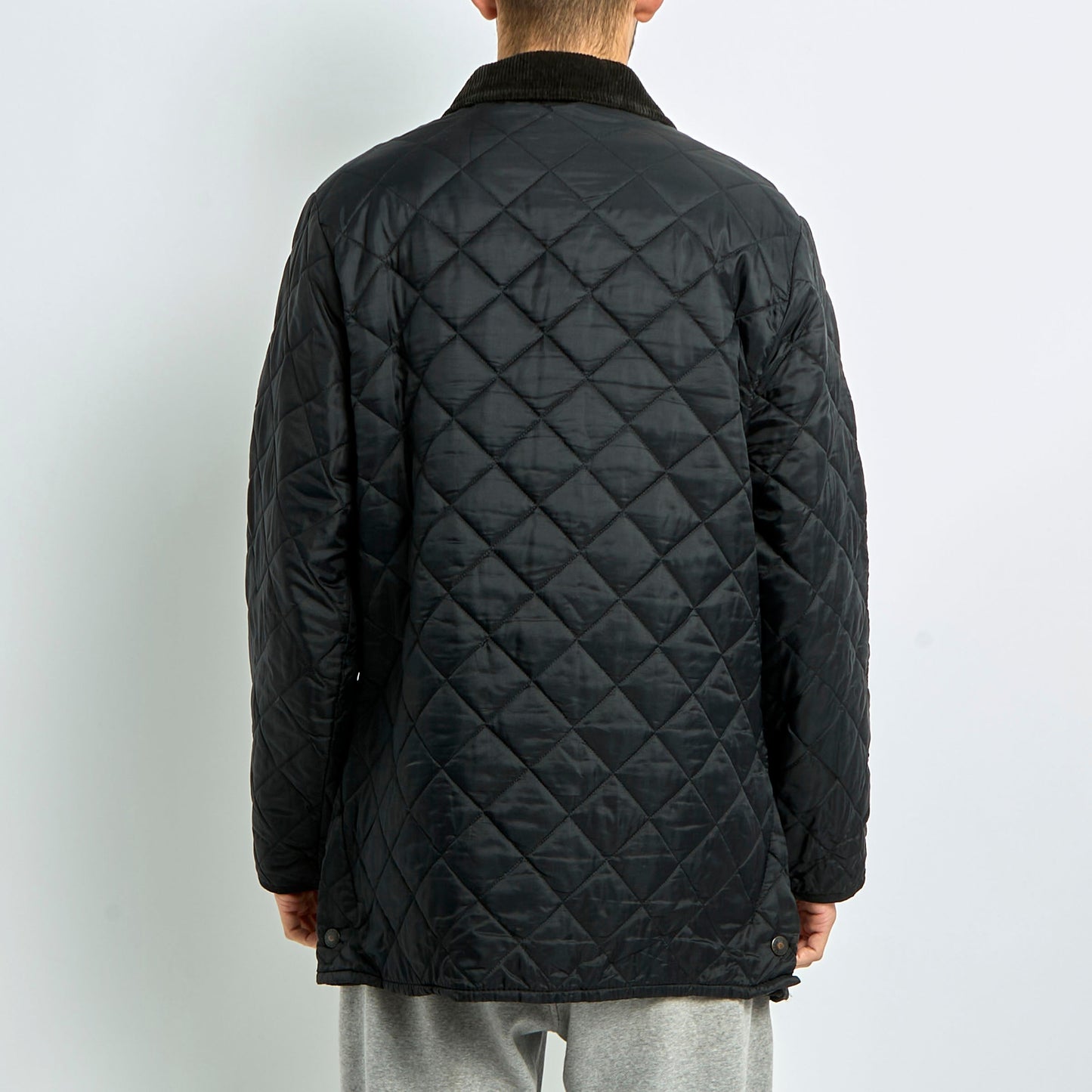 Quilted Courdroy Collar Jacket - L