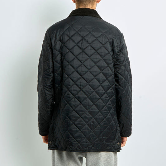 Quilted Courdroy Collar Jacket - L