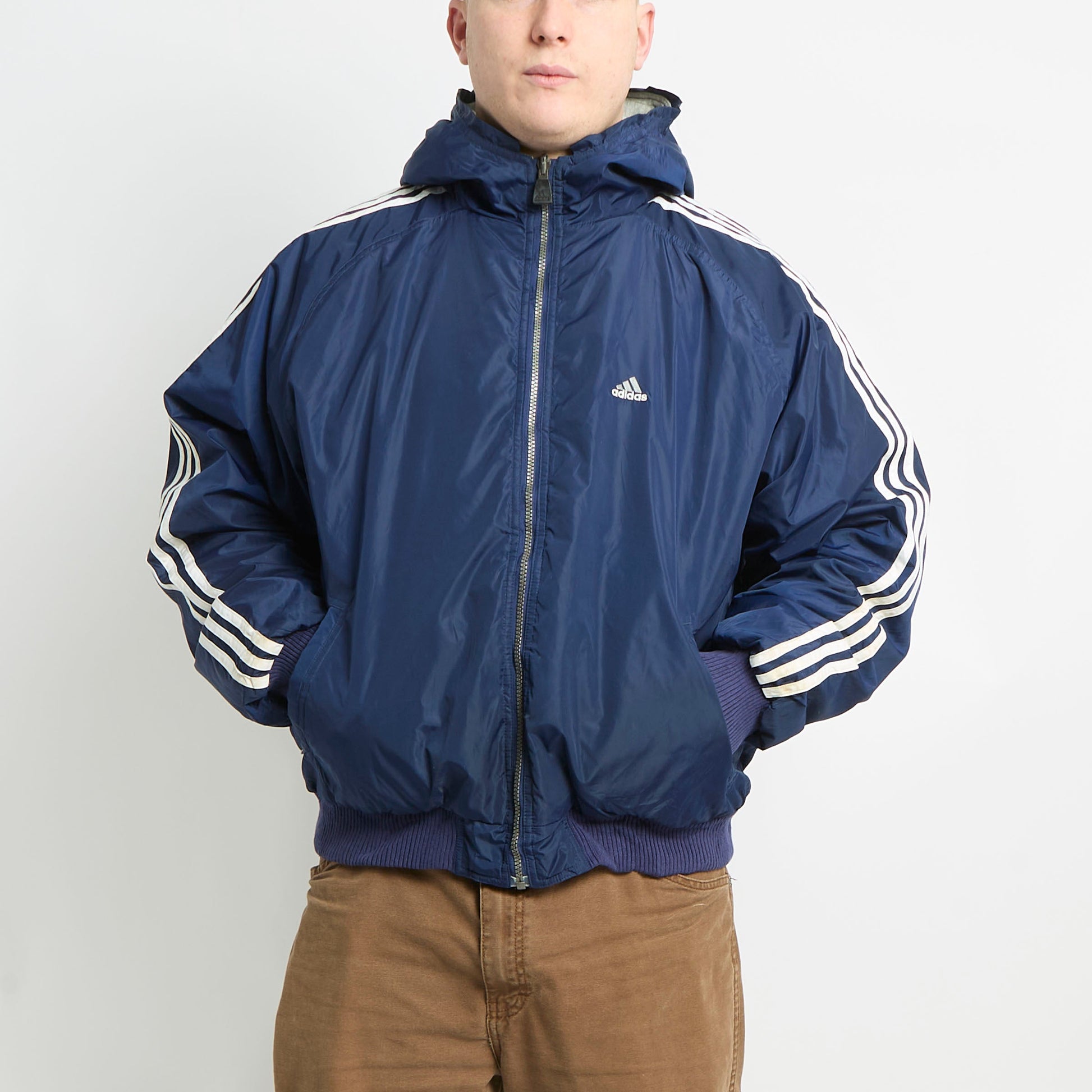 Adidas Hooded Puffer Coat - L