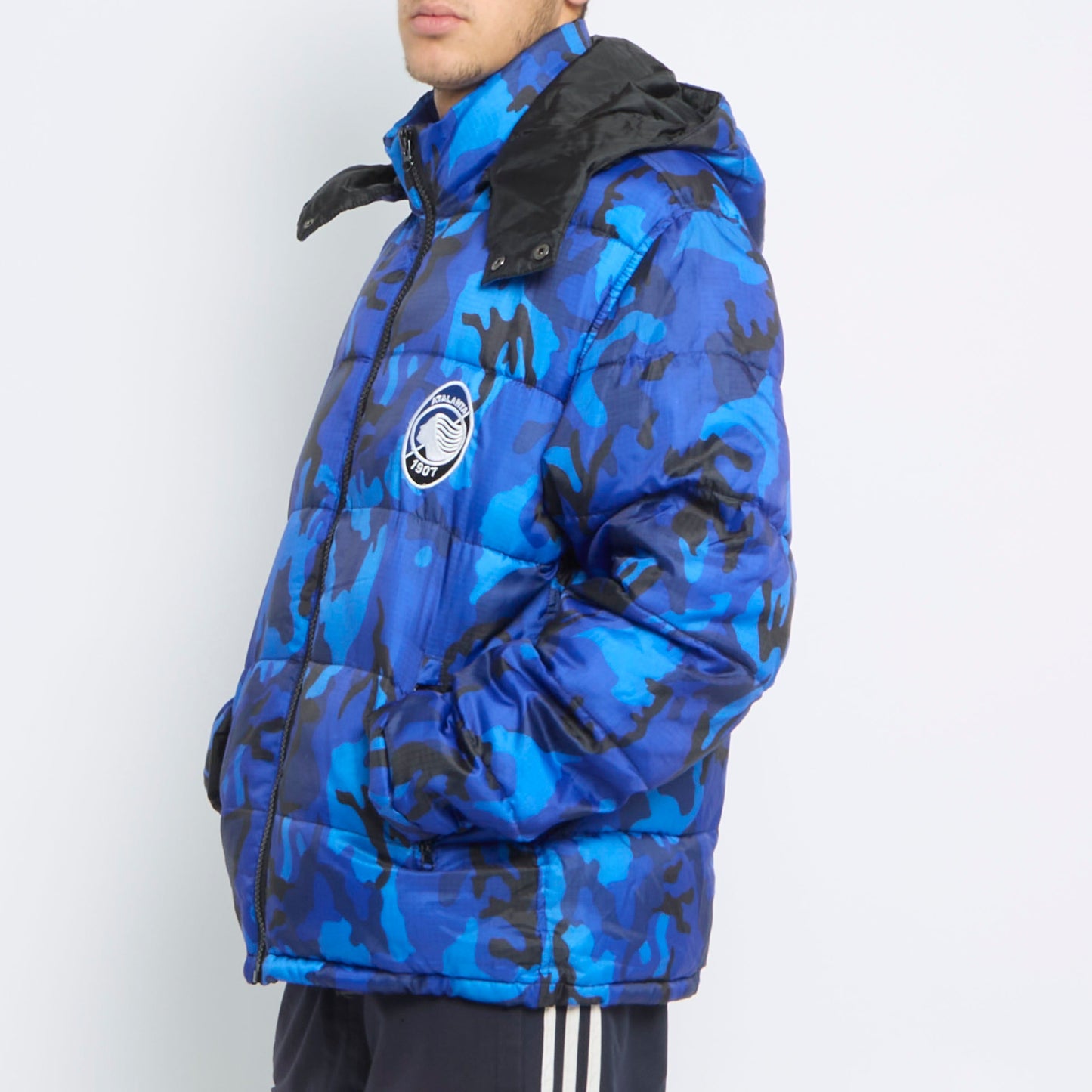 Atalanta Camo Hooded Puffer Coat - L