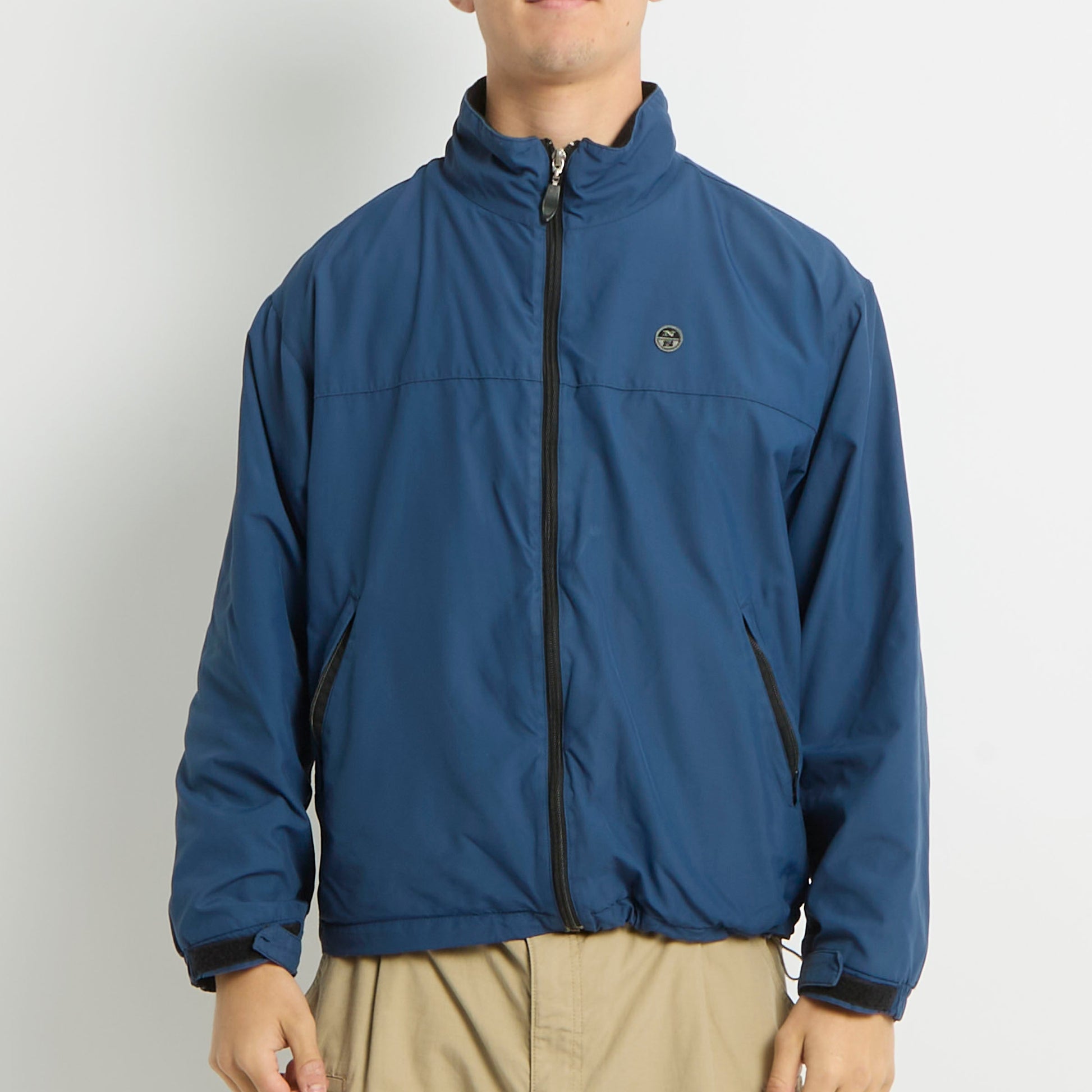 North Sails Logo Full Zip Bomber Jacket - S