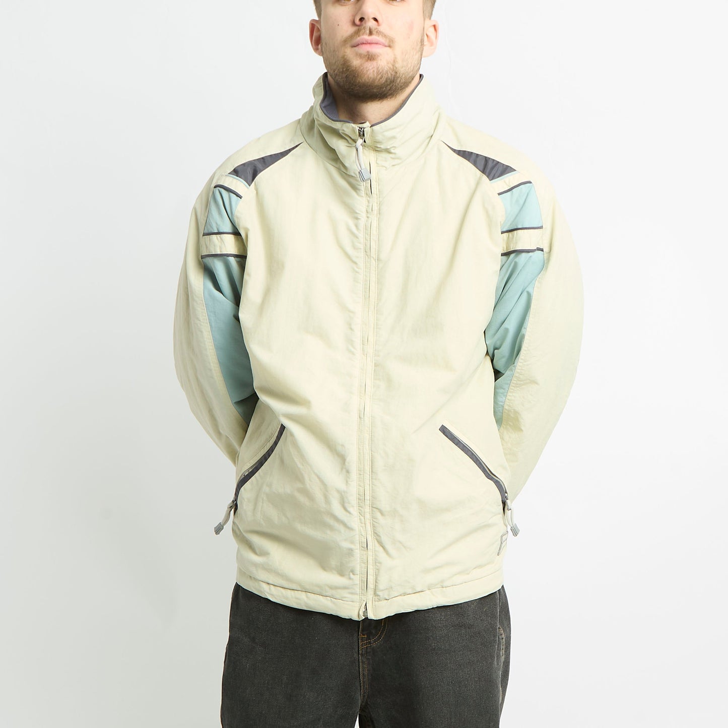 Fila Colour Block Puffer Coat - L