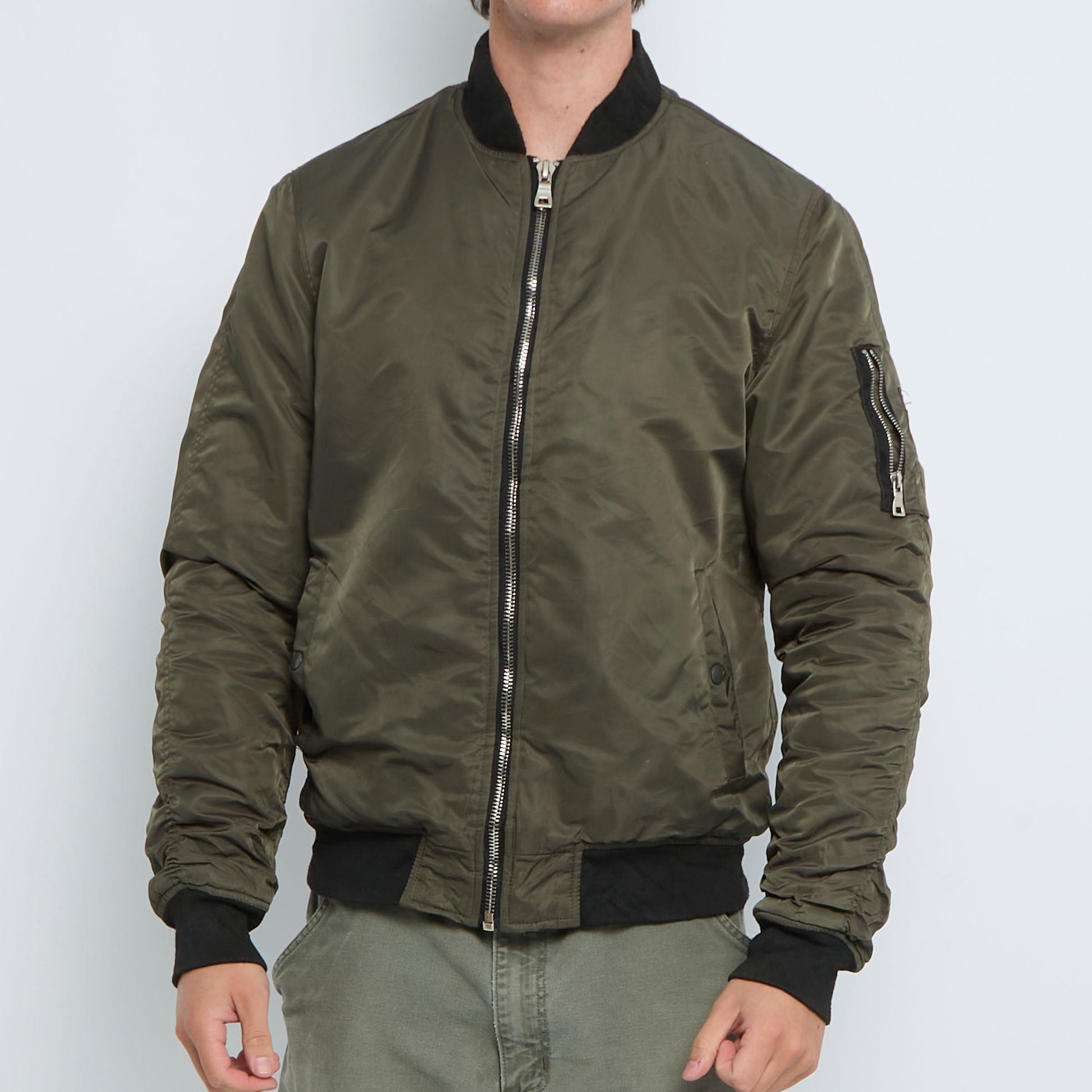 Full Zip Bomber Jacket - L