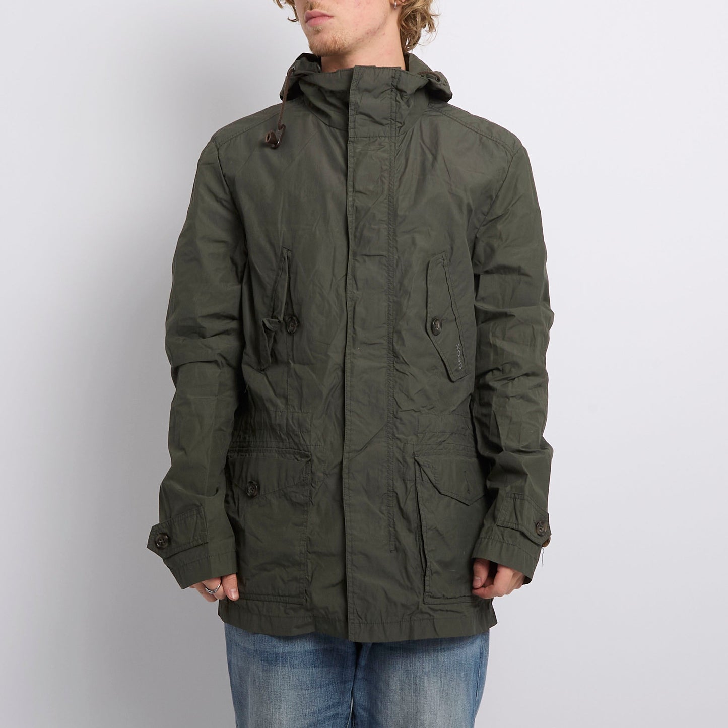 Geox Hooded Waterproof Jacket - L