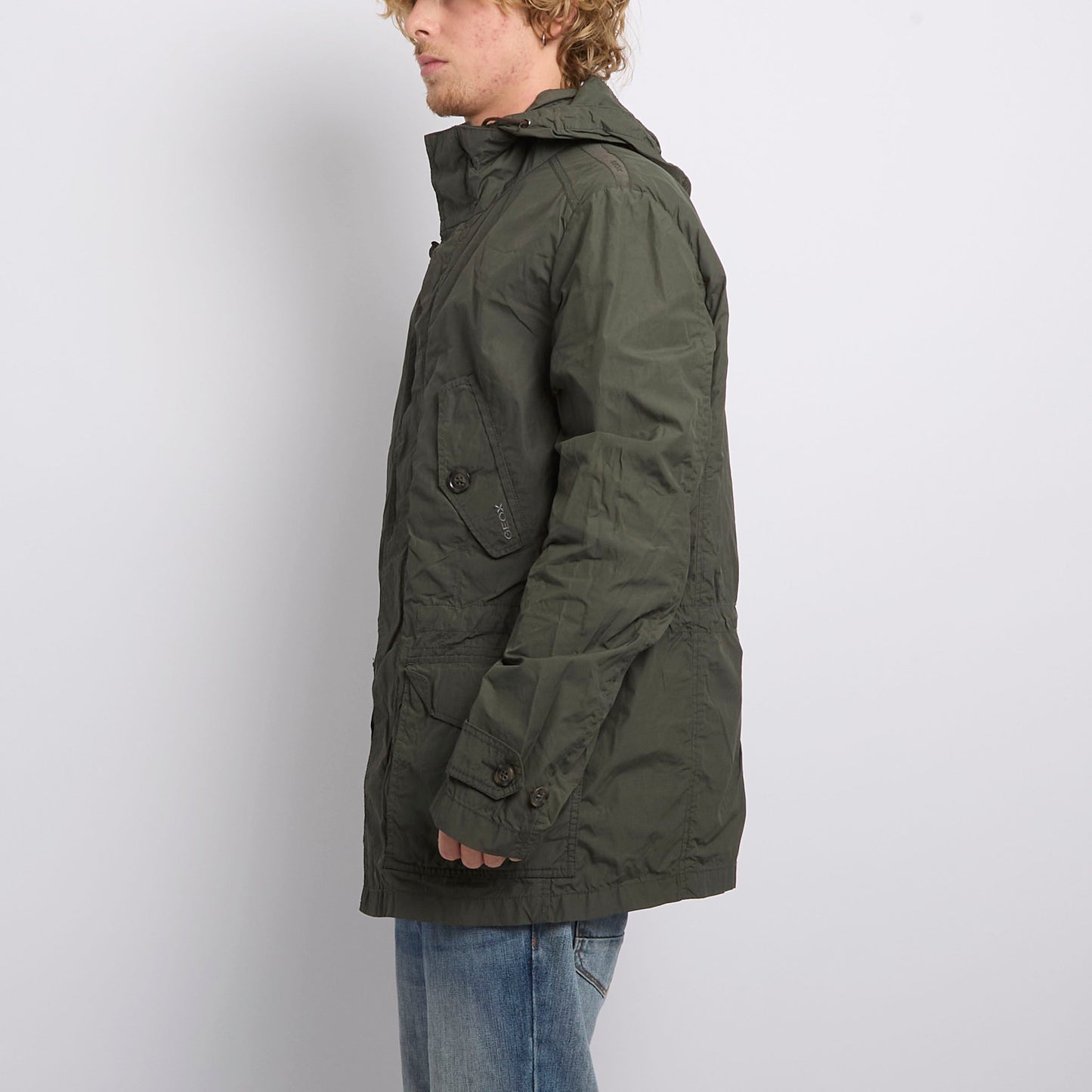 Geox Hooded Waterproof Jacket - L