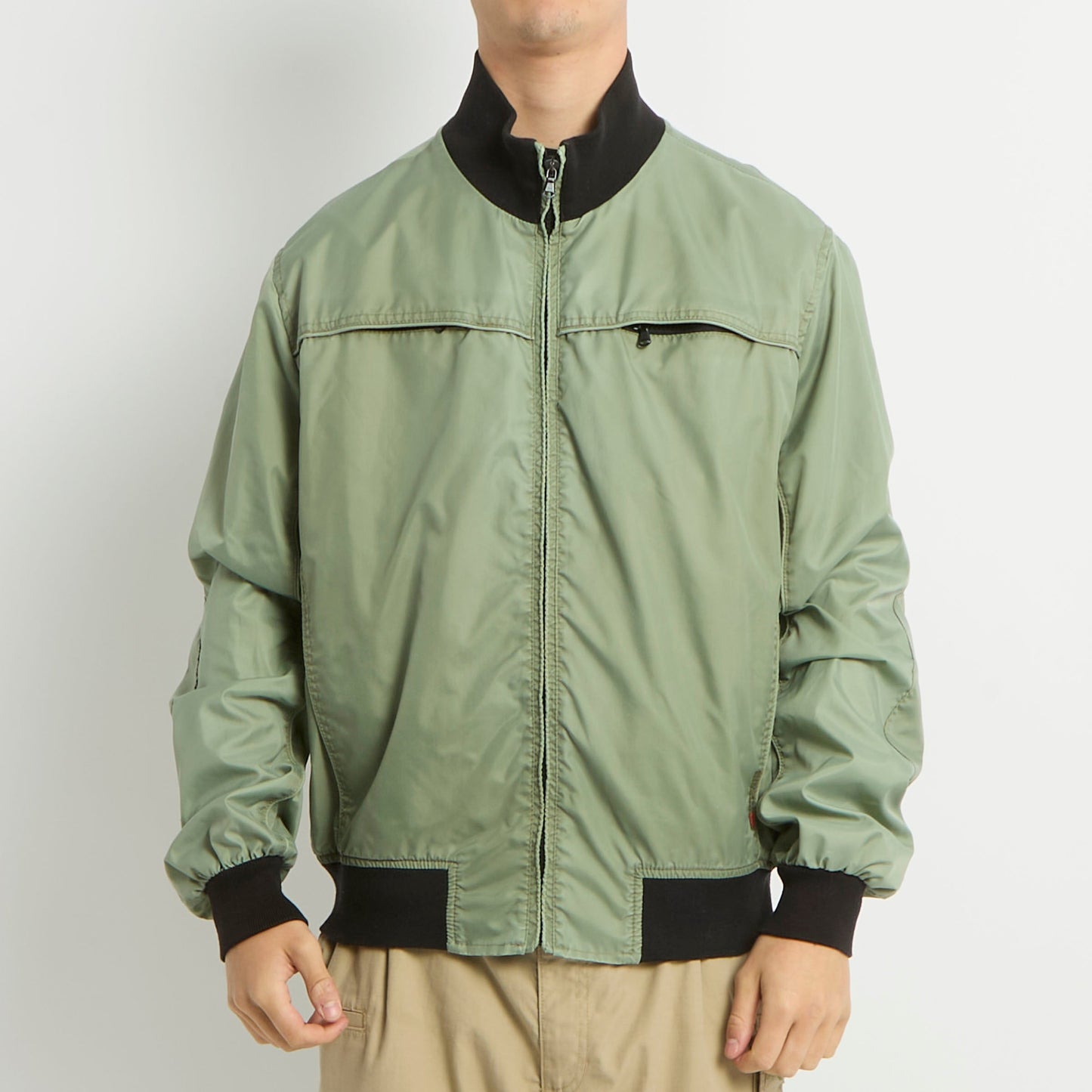 Zip Detail Bomber Jacket - L