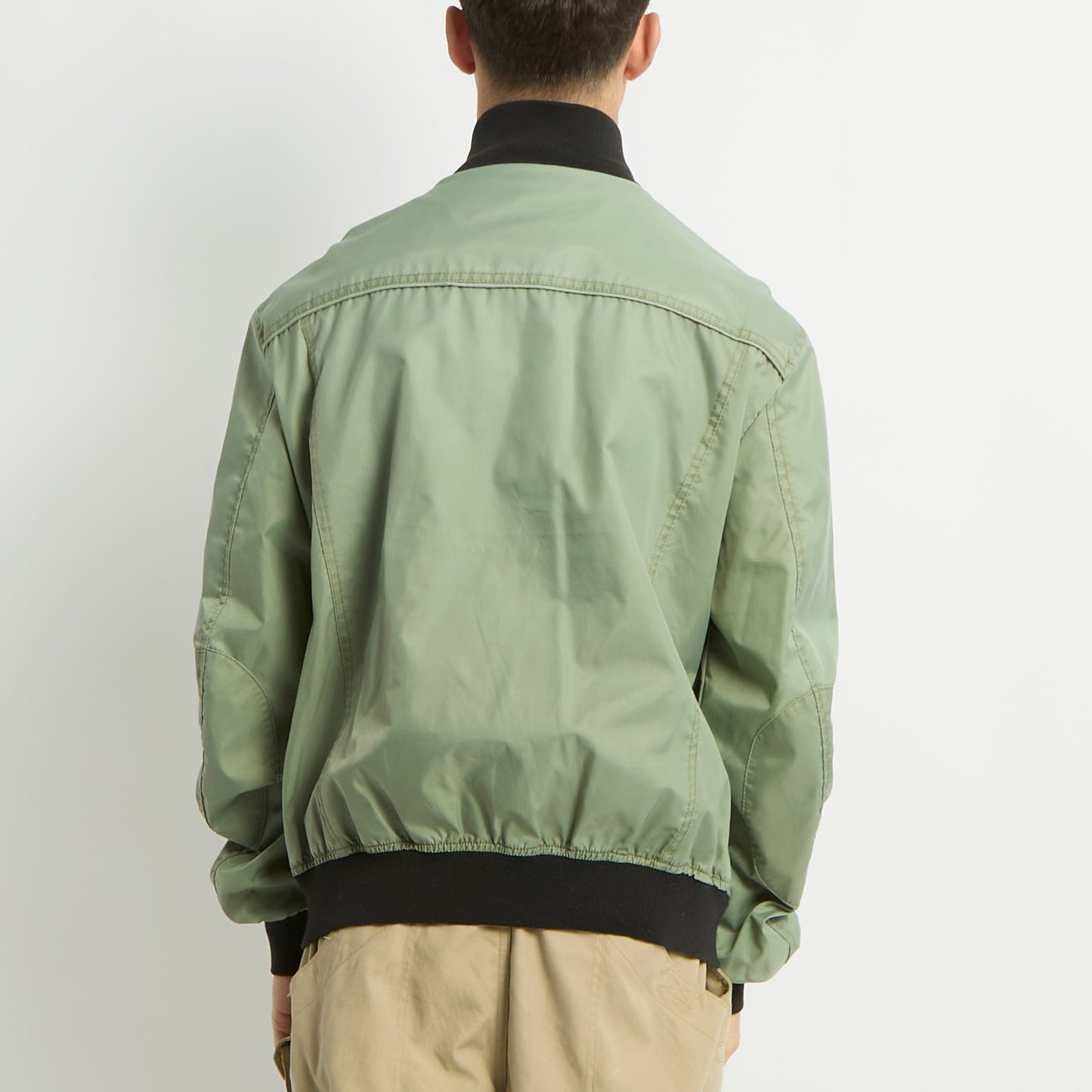 Zip Detail Bomber Jacket - L