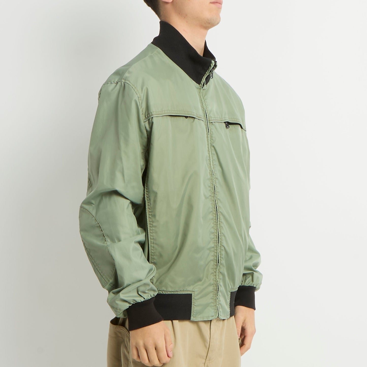 Zip Detail Bomber Jacket - L