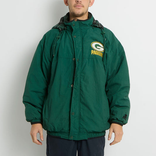 Starters Packers Hooded Jacket - L