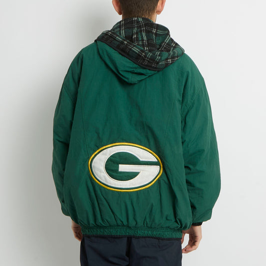 Starters Packers Hooded Jacket - L