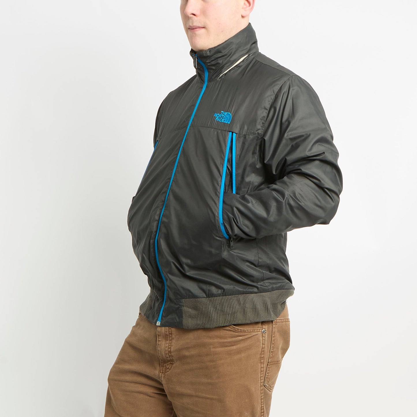 North Face Windbreaker With Contrast Coloured Detailing - L