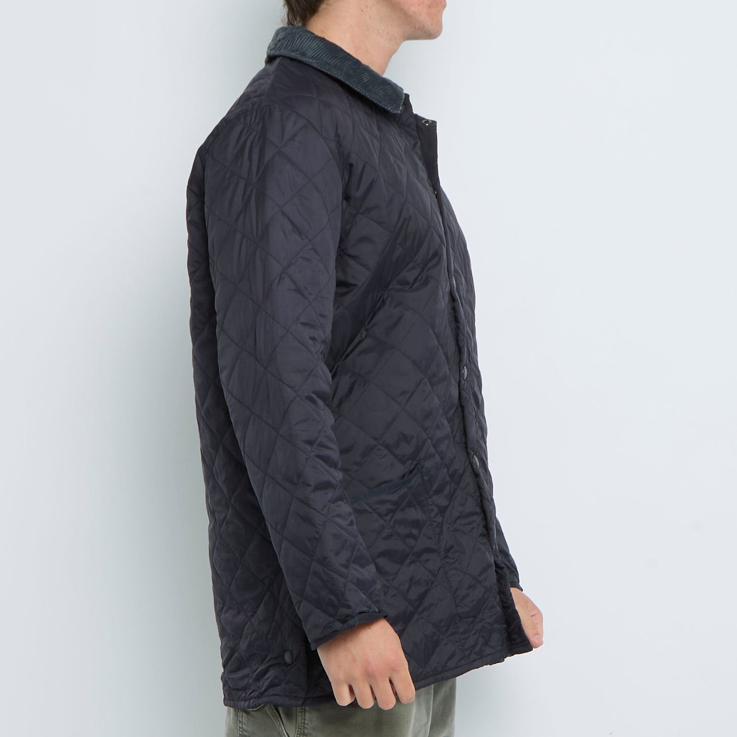 Barbour Diamond Stitch Popper  Jacket - L