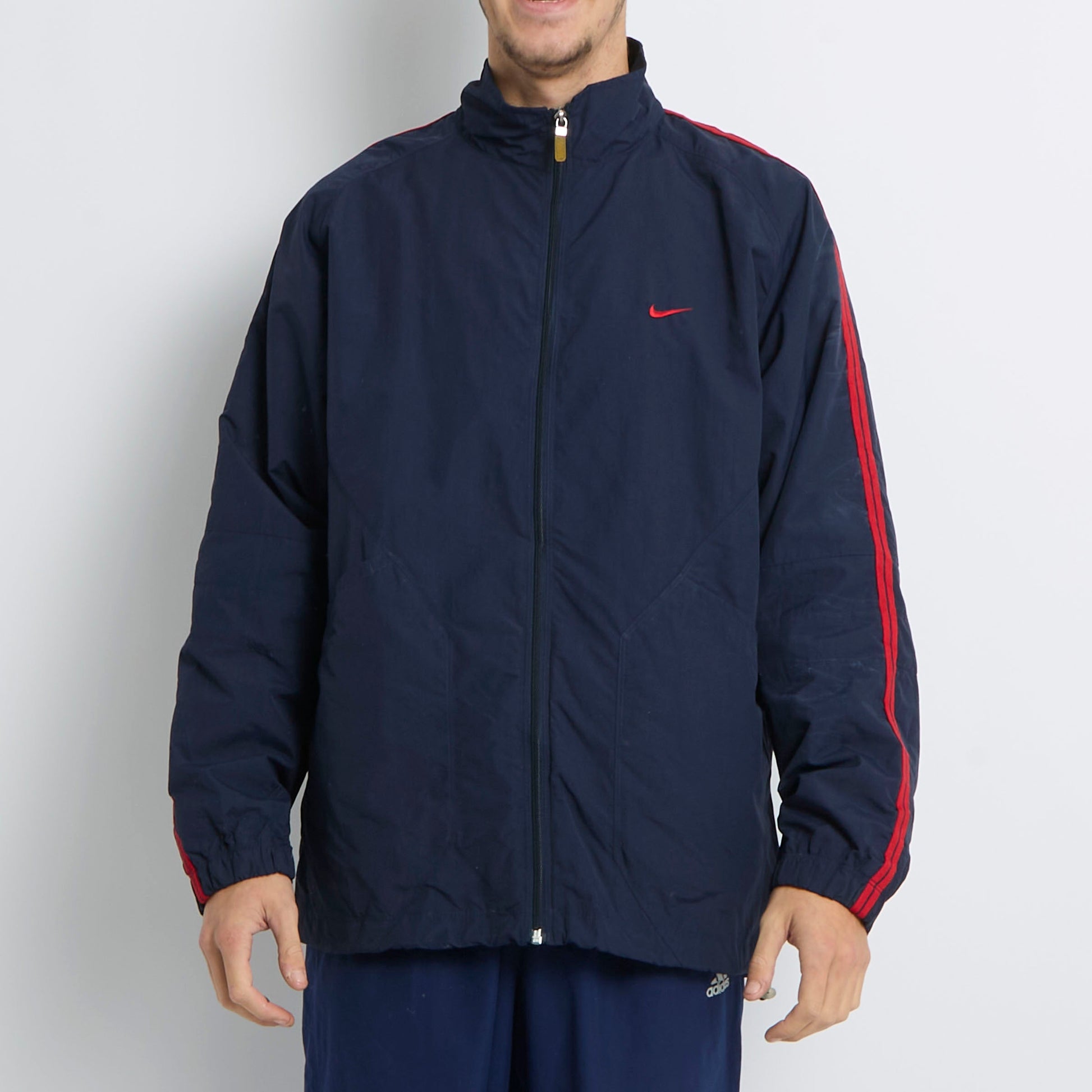 Nike Logo Zip Windbreaker Jacket - L