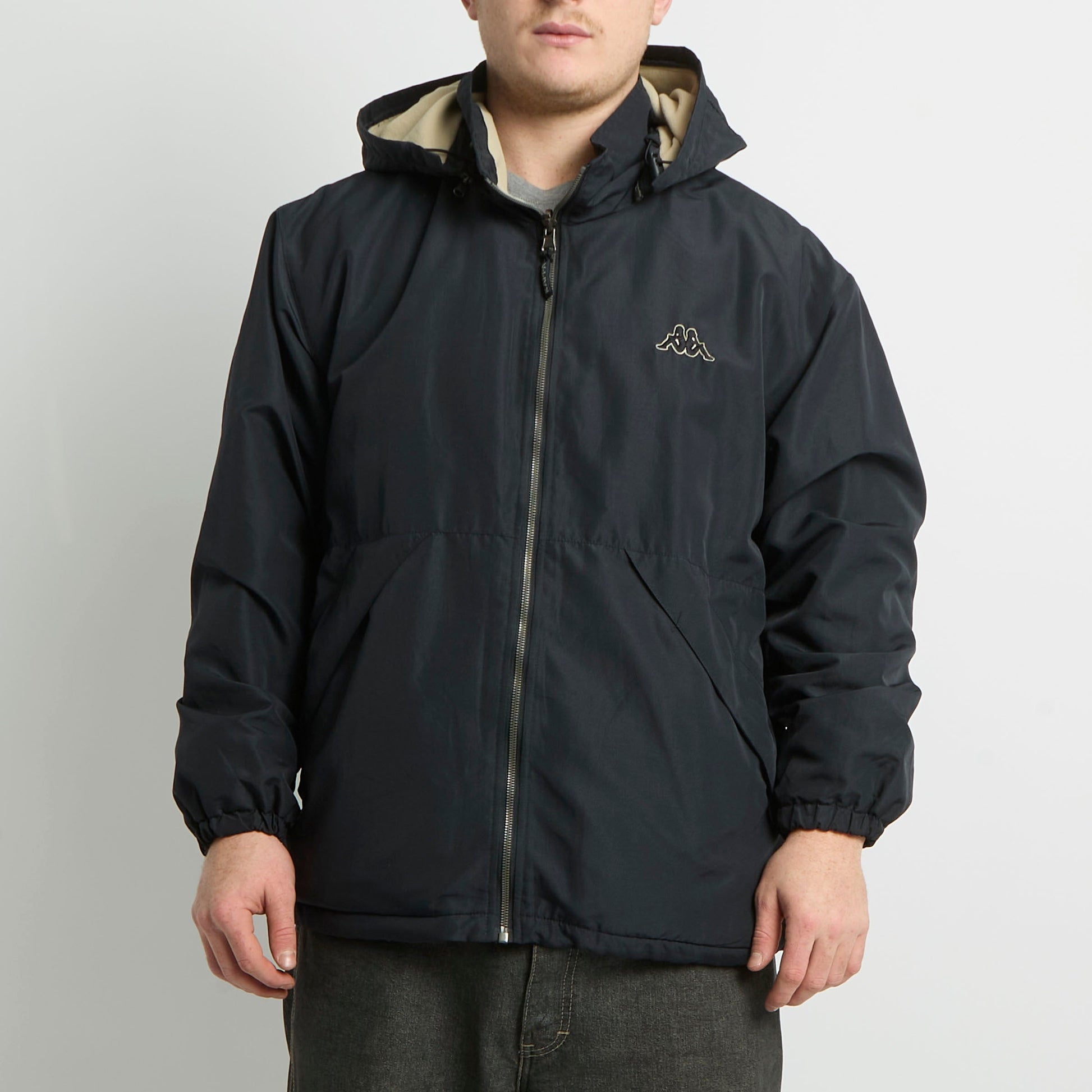 Kappa Fleece Lined Hooded Jacket - L