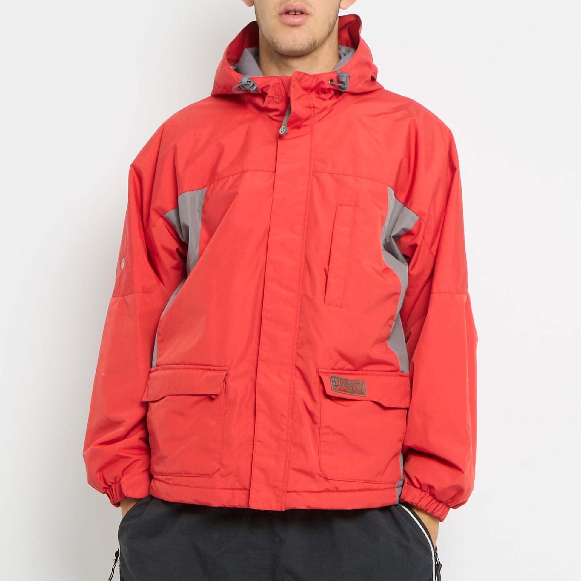 Hooded Windbreaker Jacket - L