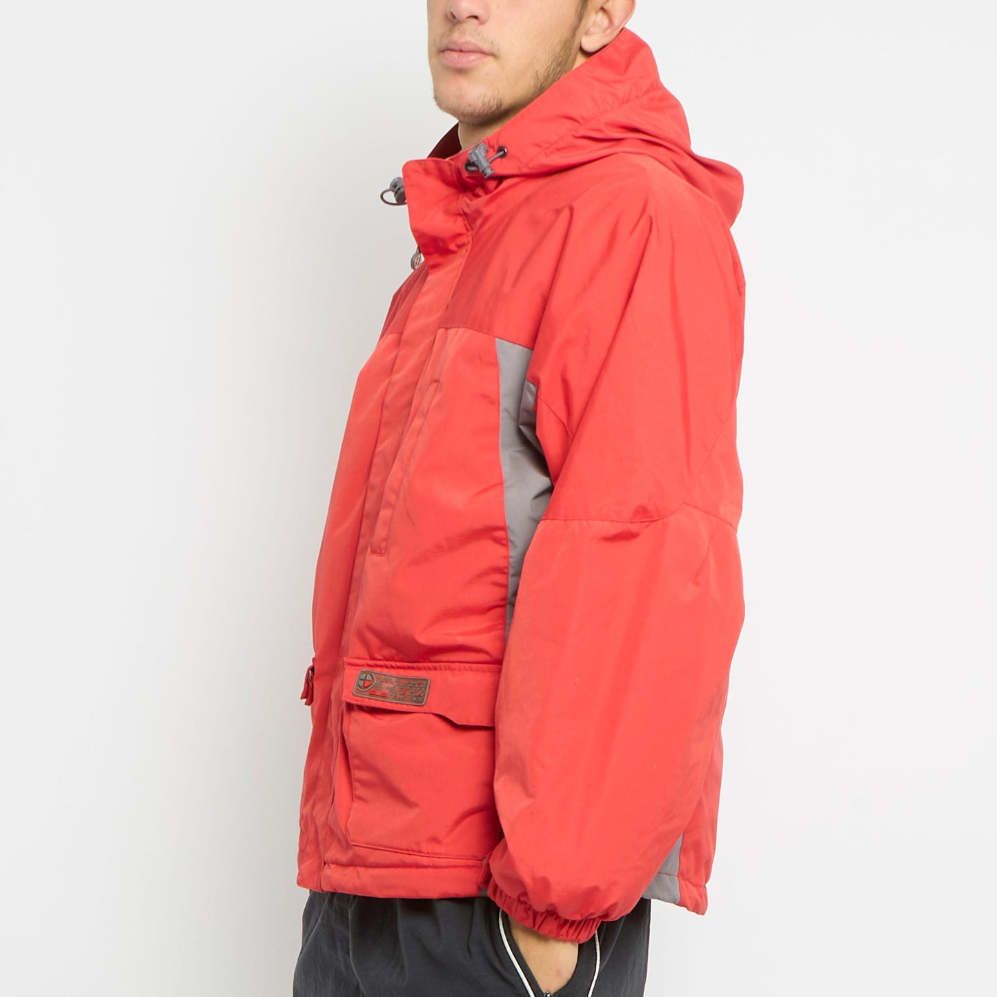 Hooded Windbreaker Jacket - L