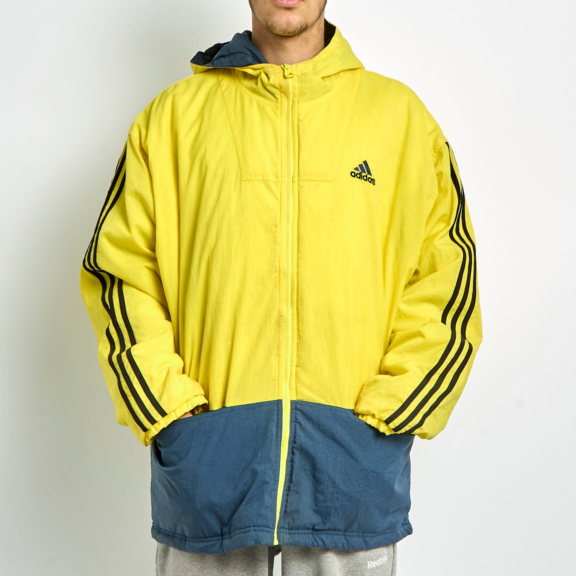 Adidas Hooded Windbreaker Jacket - L