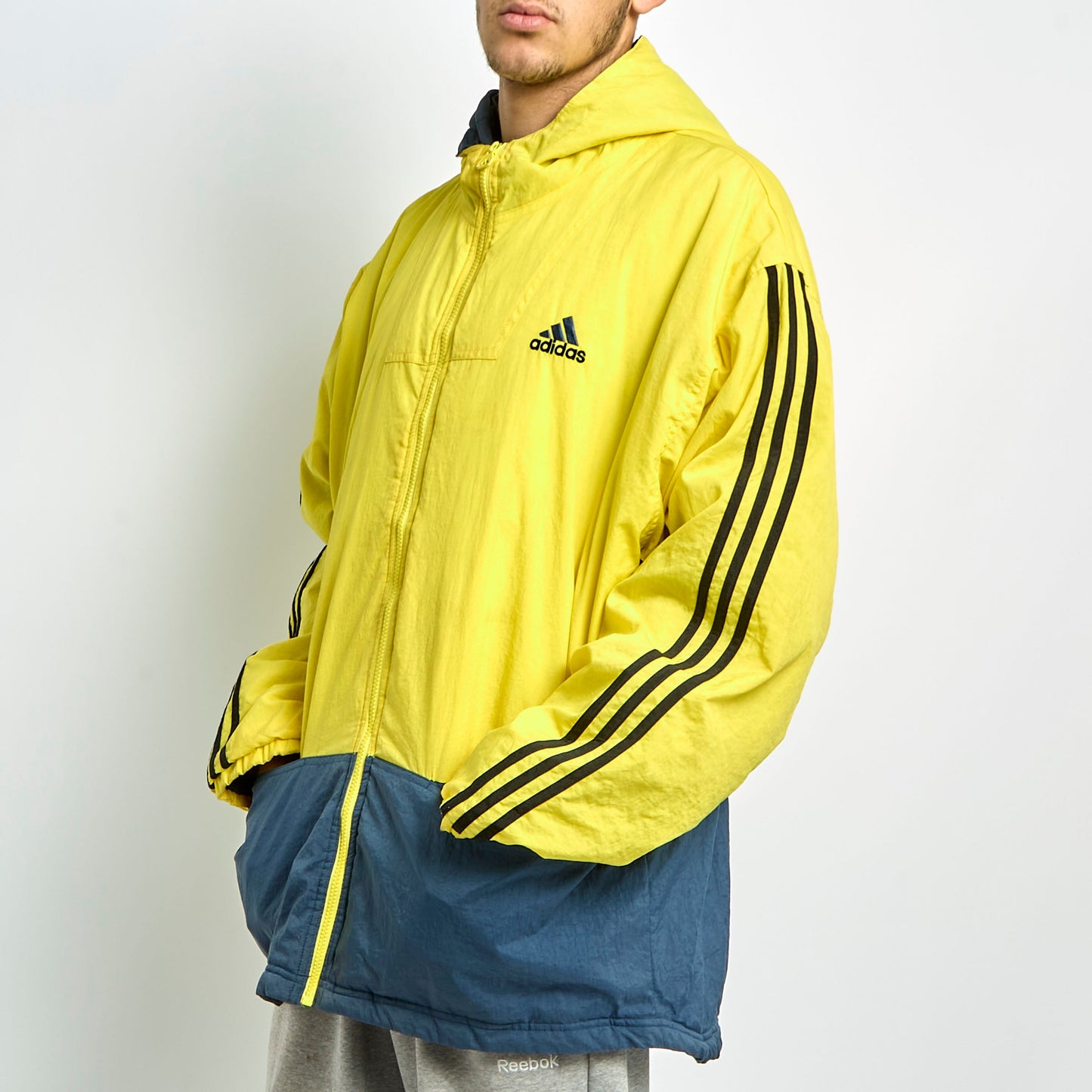 Adidas Hooded Windbreaker Jacket - L