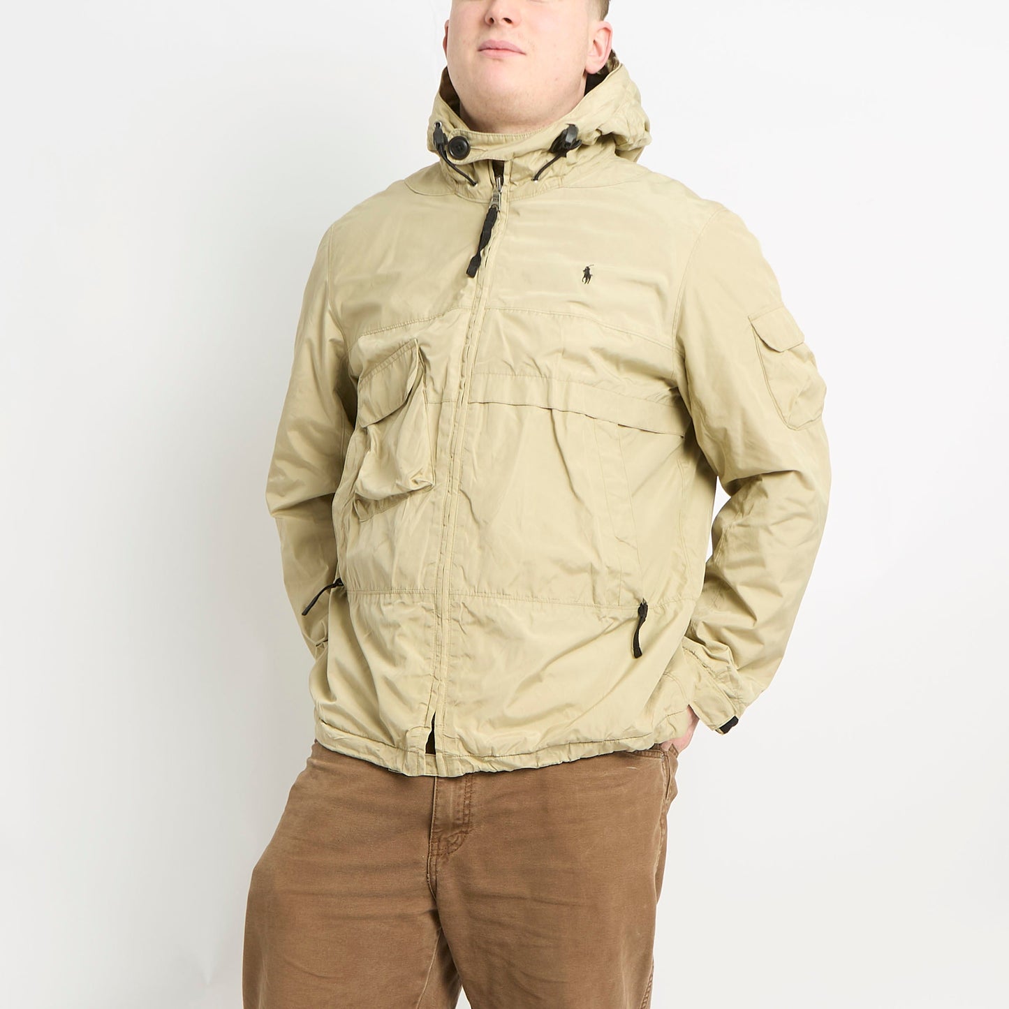 Ralph Lauren Hooded Coat With Utility Pockets - M