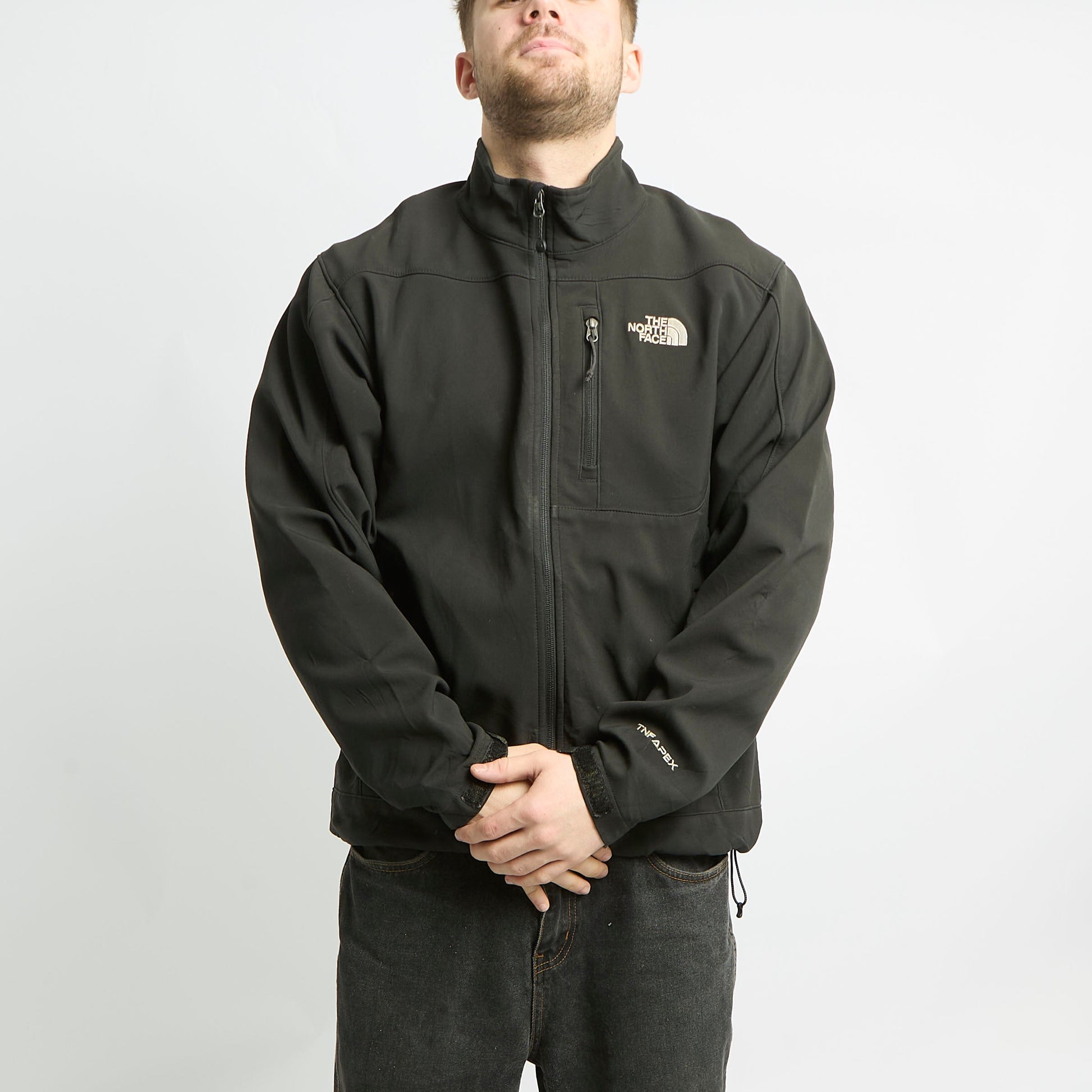 North Face Zip Up Jacket With Front Pocket - M