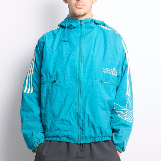 Adidas Hooded Windbreaker Jacket - M