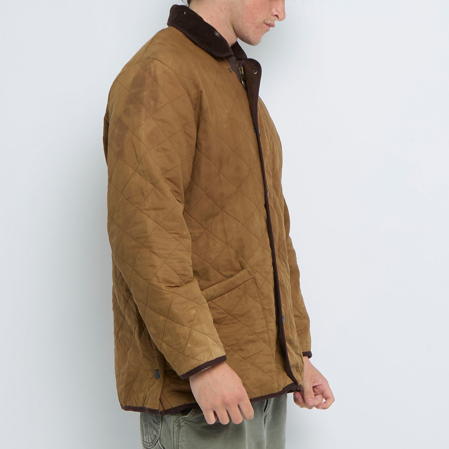 Barbour Diamond Stitch Popper  Jacket - M