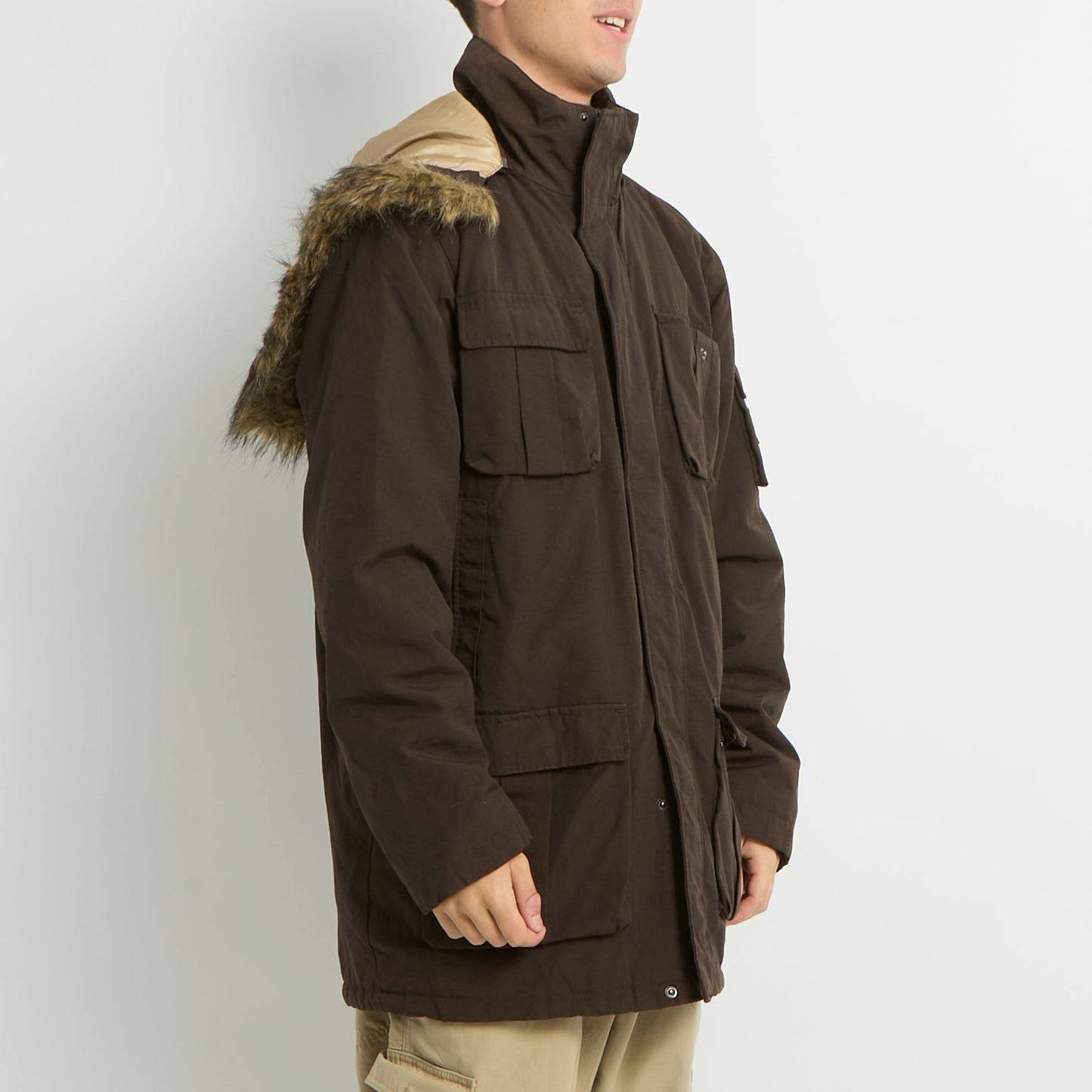 Detachable Hood Padded Jacket - M