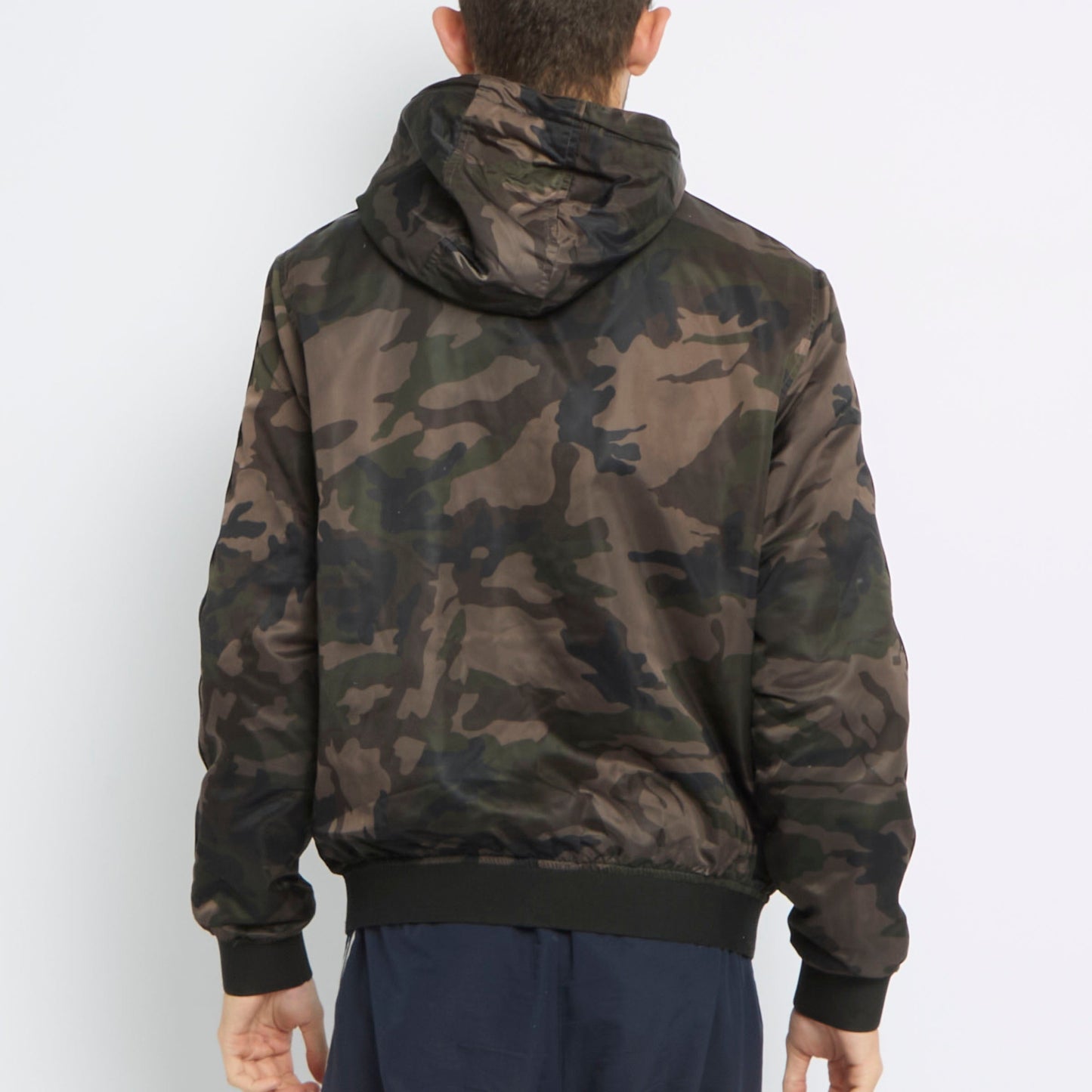 Guess Camo Hooded Bomber Jacket - M