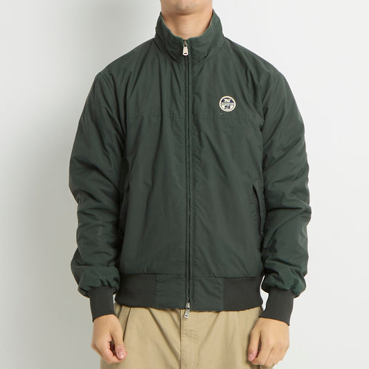 North Sails Logo Full Zip Bomber Jacket - M