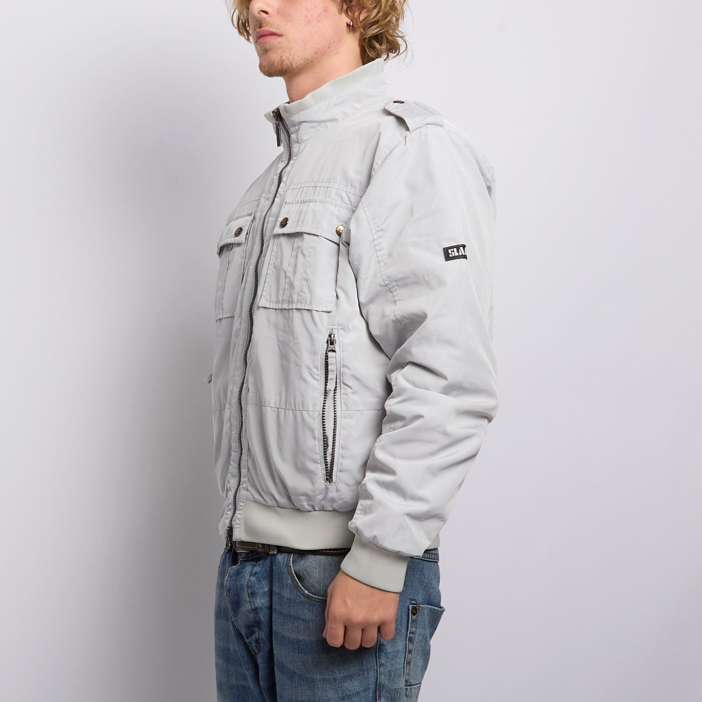 Slam Pocket Detail Bomber Jacket - M