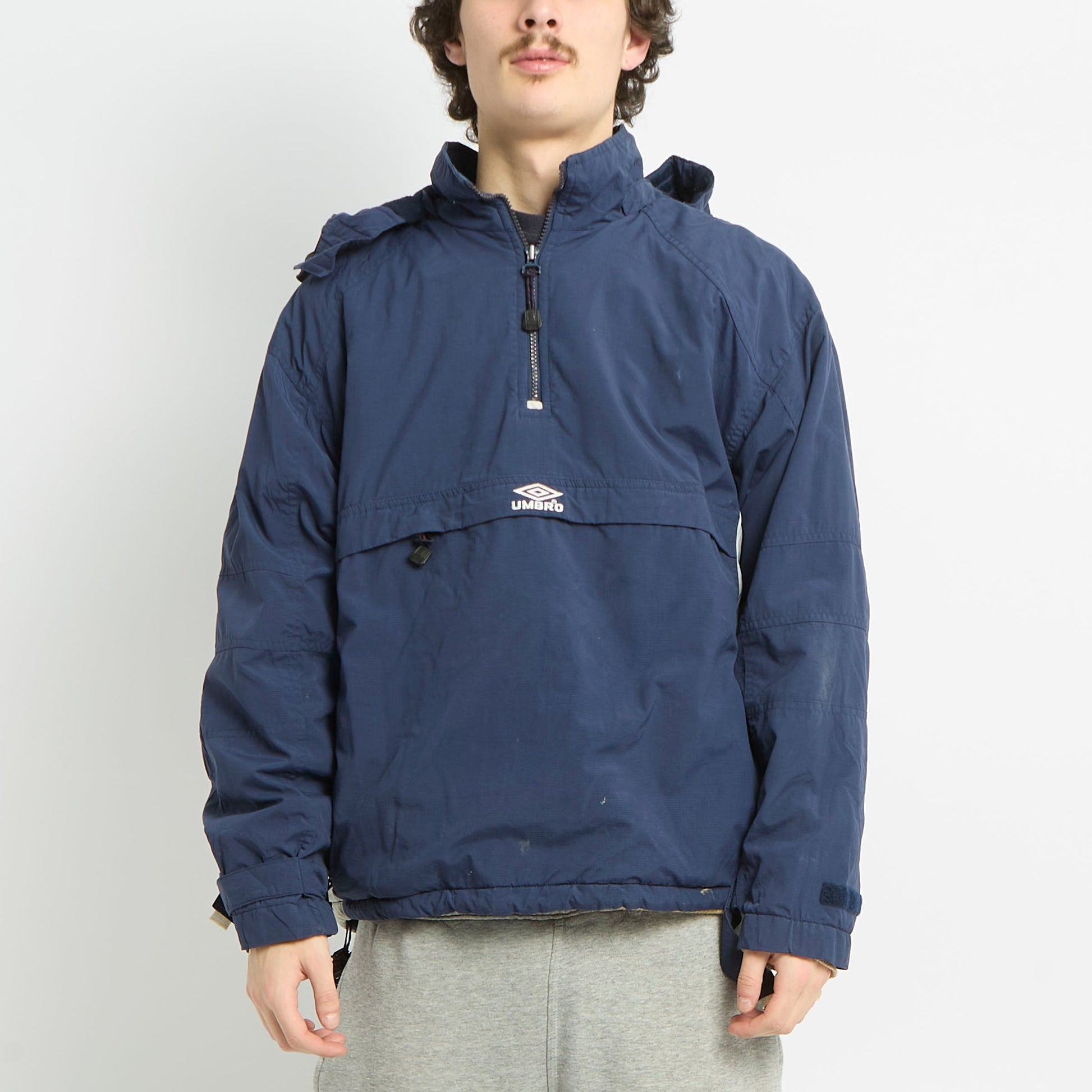 Umbro 1/4 Zip Windbreaker Jacket - M