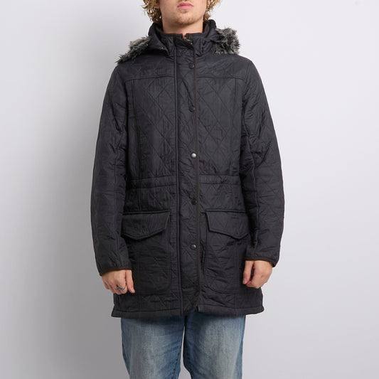 Diamond Stitch Fleece Lined Jacket - M