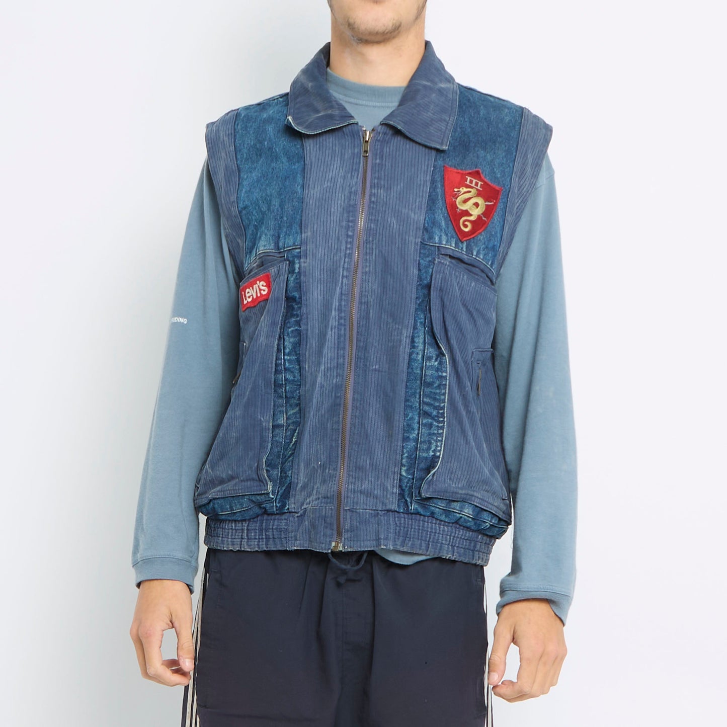 Levis Sleeveless Denim Style Jacket - M