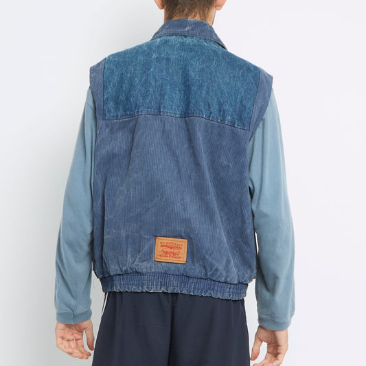 Levis Sleeveless Denim Style Jacket - M