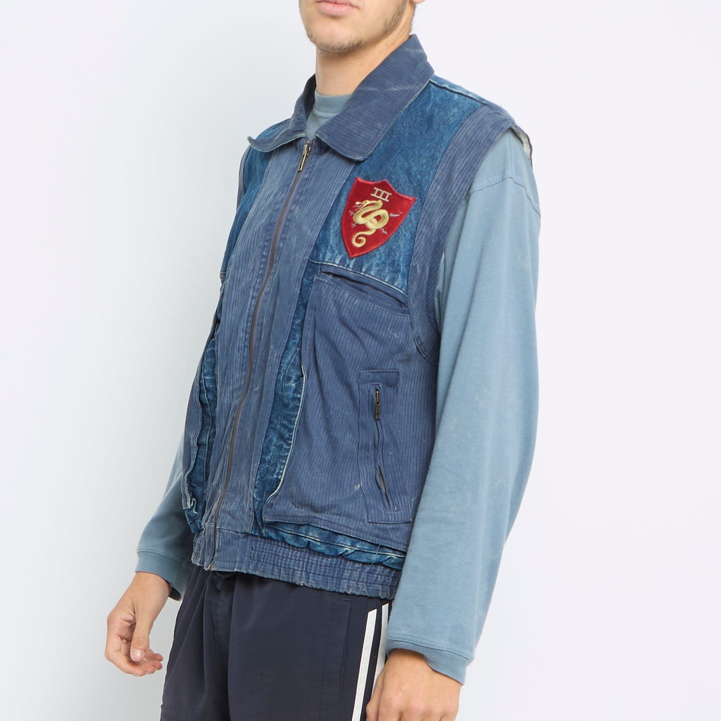 Levis Sleeveless Denim Style Jacket - M